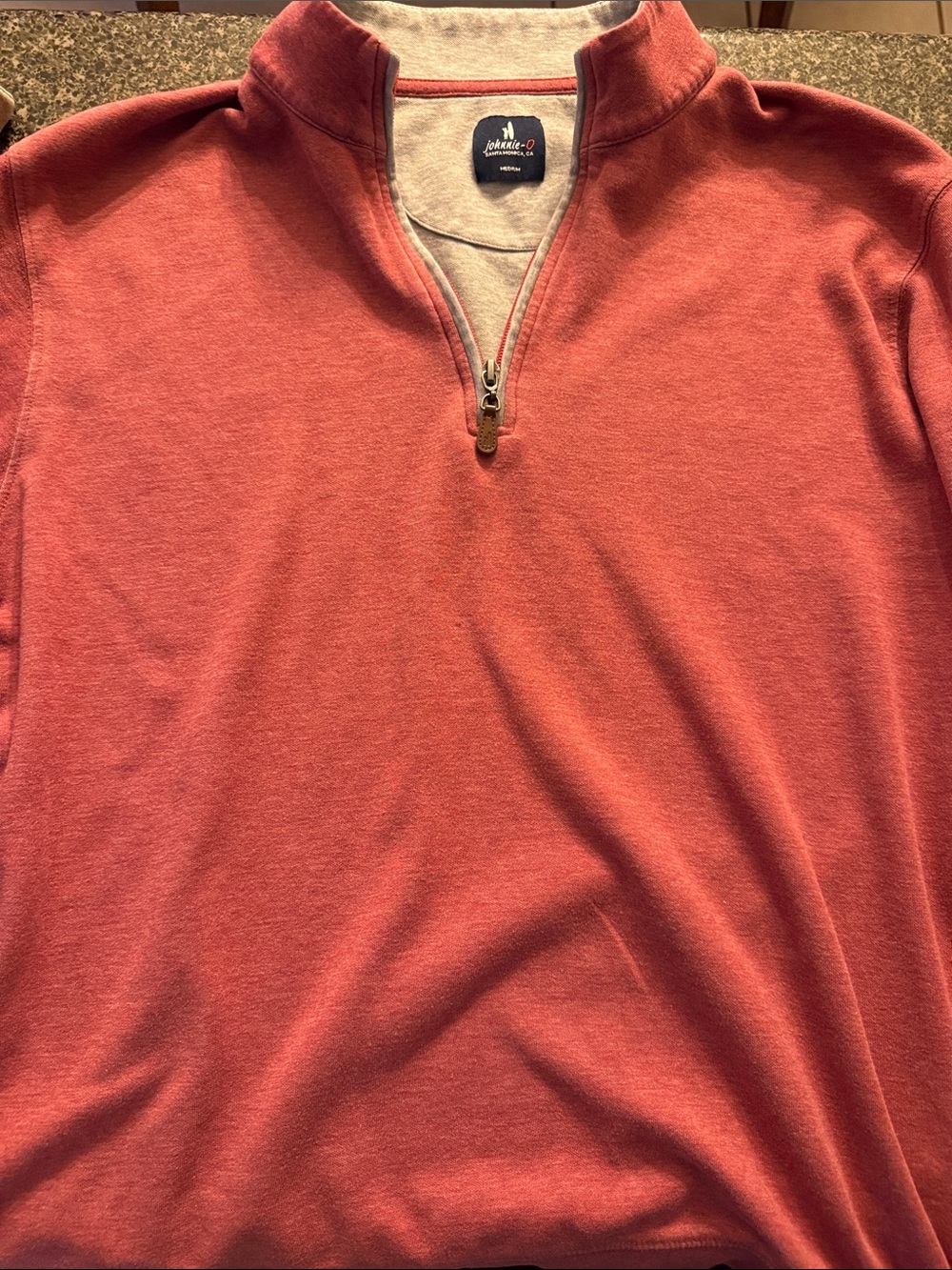 Johnnie-O Men’s Quarter-Zip Sweater - Dusty Rose